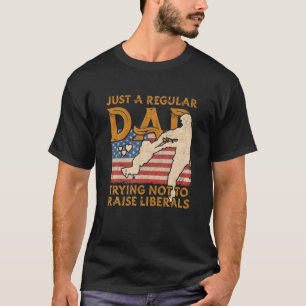 Camiseta Apenas Um Pai Regular Tentando Não Levantar Libera