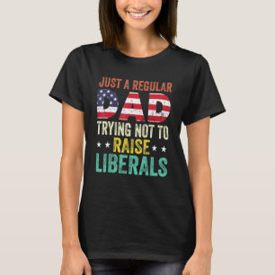 Camiseta Apenas Um Pai Regular Tentando Não Levantar Libera