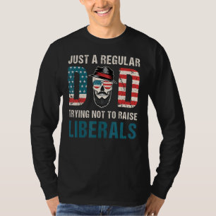 Camiseta Apenas Um Pai Regular Tentando Não Levantar Libera
