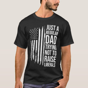 Camiseta Apenas Um Pai Regular Tentando Não Levantar Libera