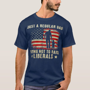 Camiseta Apenas Um Pai Regular Tentando Não Levantar Libera