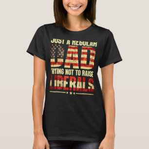 Camiseta Apenas Um Pai Regular Tentando Não Levantar Libera