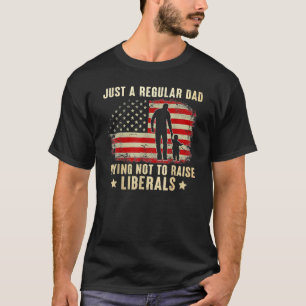 Camiseta Apenas Um Pai Regular Tentando Não Levantar Libera