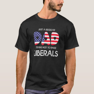 Camiseta Apenas Um Pai Regular Tentando Não Levantar Libera