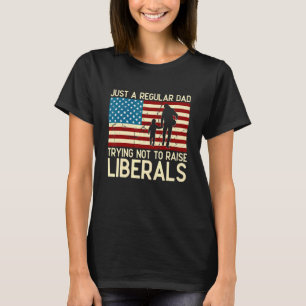 Camiseta Apenas um Pai regular tentando não levantar libera