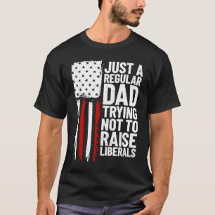 Camiseta Apenas Um Pai Regular Tentando Não Levantar Libera