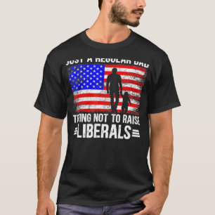 Camiseta Apenas Um Pai Regular Tentando Não Levantar Libera