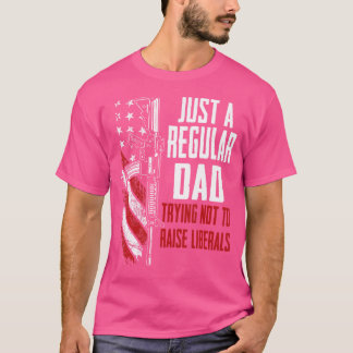 Camiseta Apenas Um Pai Regular Tentando Não Levantar Libera