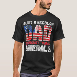 Camiseta Apenas Um Pai Regular Tentando Não Levantar Libera