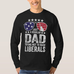 Camiseta Apenas Um Pai Regular Tentando Não Levantar Libera