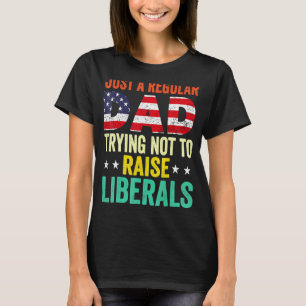 Camiseta Apenas Um Pai Regular Tentando Não Levantar Libera