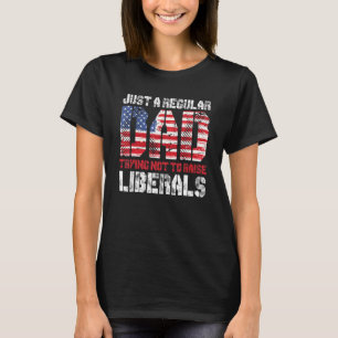 Camiseta Apenas Um Pai Regular Tentando Não Levantar Libera