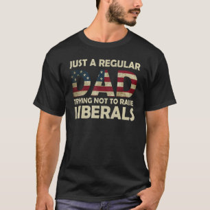 Camiseta Apenas Um Pai Regular Tentando Não Levantar Libera