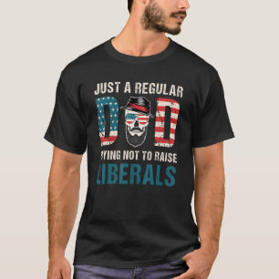 Camiseta Apenas Um Pai Regular Tentando Não Levantar Libera