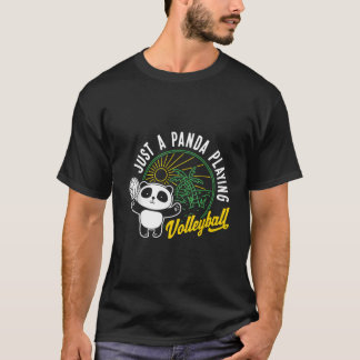 Camiseta Apenas um panda jogando volei animal