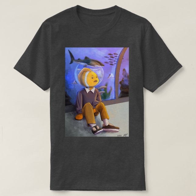 Camiseta Apenas um peixe (Frente do Design)
