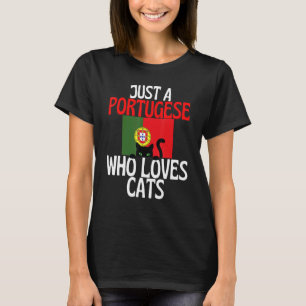 Camiseta Apenas um português que ama gatos por todo Portuga