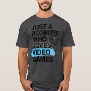 Camiseta Apenas Um Programador Que Adora O Trabalho De Sobr