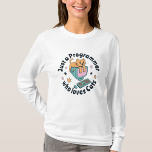Camiseta Apenas um programador que ama gatos