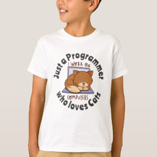 Camiseta Apenas um programador que ama gatos