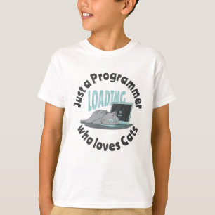 Camiseta Apenas um programador que ama gatos