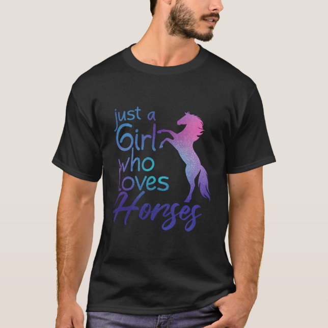 Camiseta Apenas Um Que Adora Cavalos (Frente)
