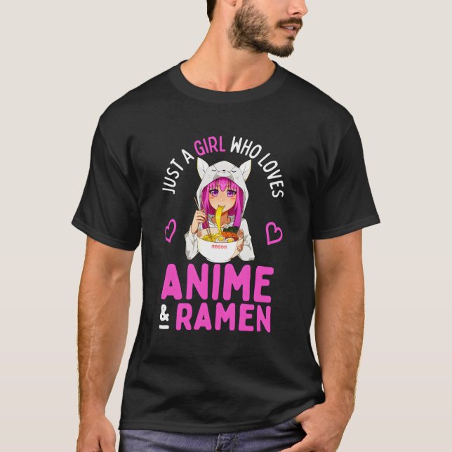 Camiseta Apenas Um Que Ama Anime E Ra Bowl Japonês (Frente)