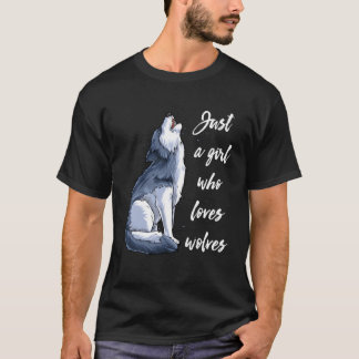 Camiseta Apenas Um Que Ama Lobos Lobos Lobo S