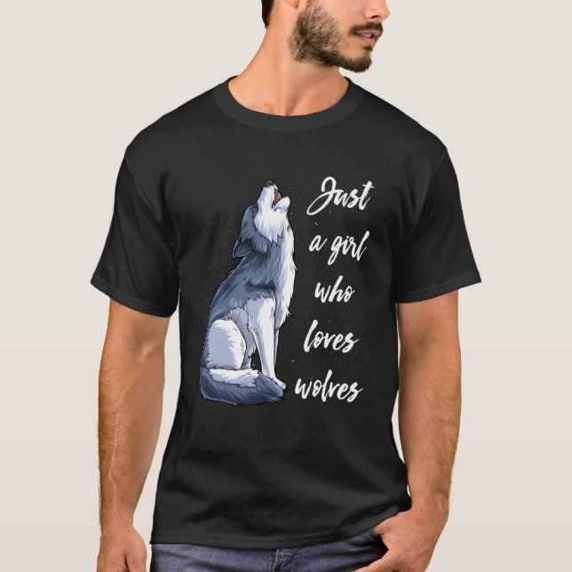 Camiseta Apenas Um Que Ama Lobos Lobos Lobo S (Frente)