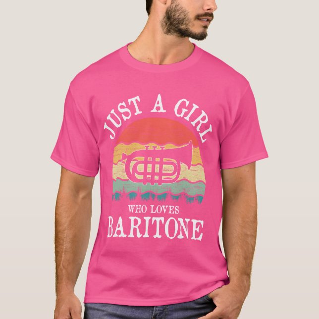 Camiseta Apenas um que ama o Barítono retrô (Frente)
