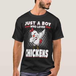 Camiseta Apenas um Rapaz que Ama Galinhas a Dabear Dab Gali