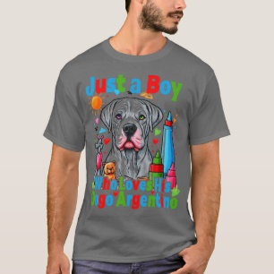 Camiseta Apenas um rapaz que ama seu cachorro dogo Argentin