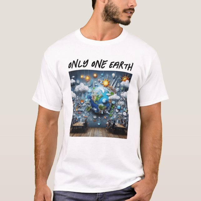 Camiseta Apenas um T-Shirt terrestre (Frente)