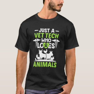 Camiseta Apenas um técnico de veteranos que ama o veterinár