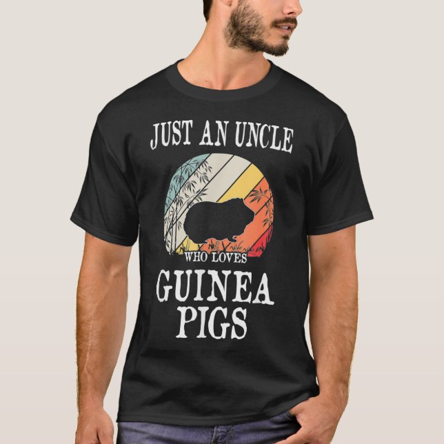 Camiseta Apenas Um Tio Que Ama Suínos Guiné _2 (Frente)