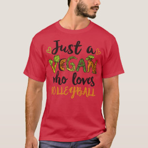 Camiseta Apenas um vegan que ama o Presente de Voleibol