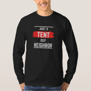 Camiseta Apenas um Vizinho de Tenda,Profissional,Simples,En
