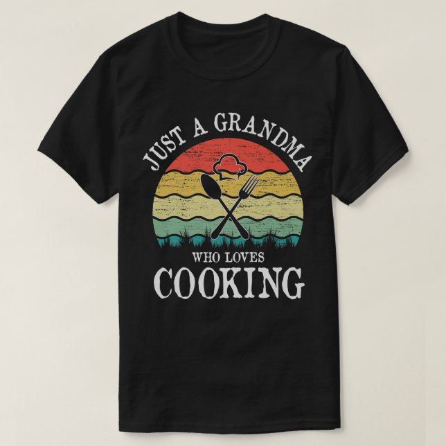 Camiseta Apenas Uma Avó Que Ama Cozinhar (Frente do Design)