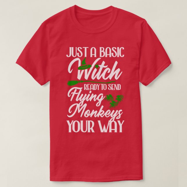 Camiseta Apenas uma bruxa básica (Frente do Design)