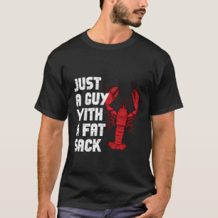 Camiseta Apenas Uma Cara Com Um Saco Gordo Crawfish Cajun B
