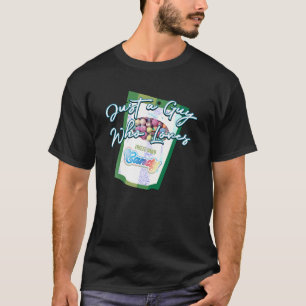 Camiseta Apenas uma Cara que ama congelar doce seco Novelty