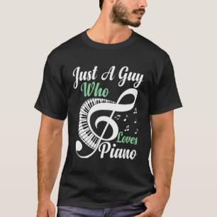 Camiseta Apenas Uma Cara Que Ama Piano