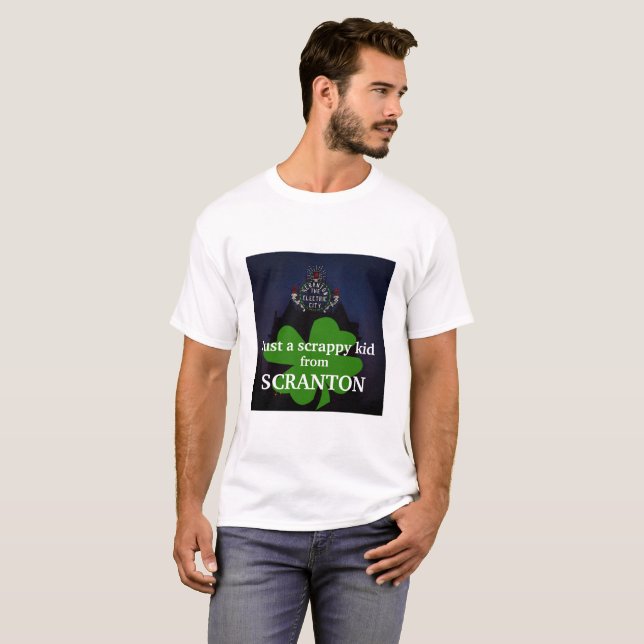 Camiseta Apenas uma Criança Chupa de Scranton T-Shirt (Frente Completa)