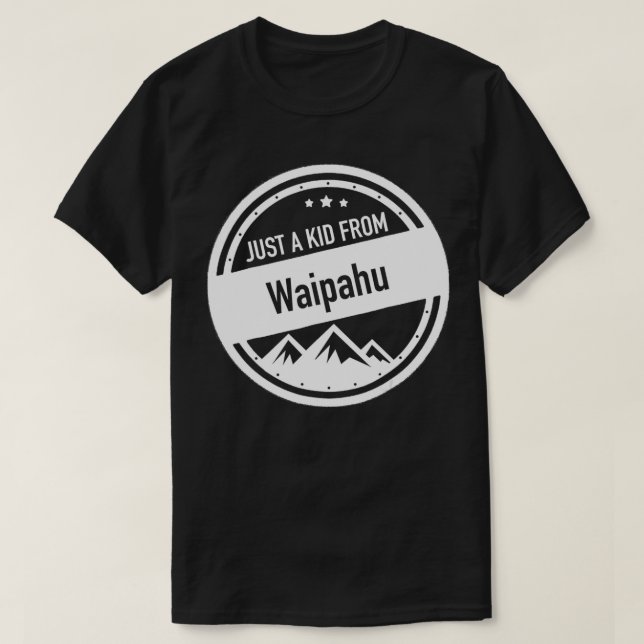 Camiseta Apenas uma criança de Waipahu Hawaii (Frente do Design)