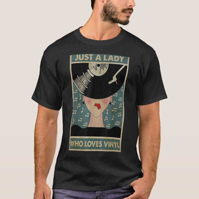 Camiseta Apenas Uma Dama Que Ama Vinil (Frente)