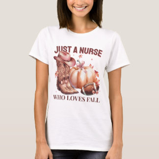 Camiseta Apenas uma enfermeira que ama a coquete ocidental