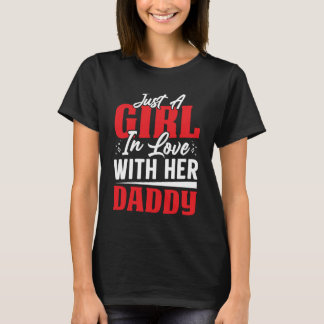 Camiseta Apenas uma garota apaixonada por seu Pai