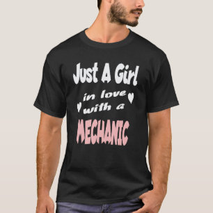 Camiseta Apenas Uma Garota Apaixonada Por Um Mecânico 1
