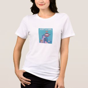 Camiseta "Apenas uma Garota" – Blusa Gráfica Fofo