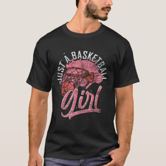 Camiseta Apenas Uma Garota De Basquete Jogadora De Esporte